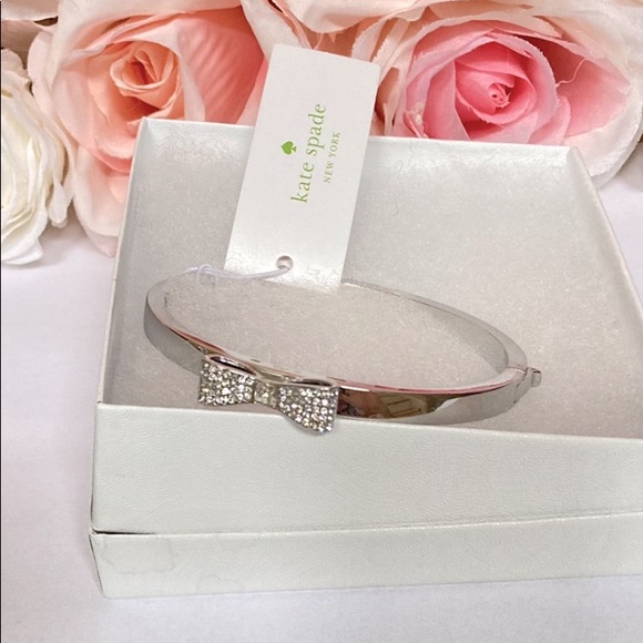 NWT Kate Spade “Ready Set Bow” Bracelet Silver tone - Picture 6 of 8
